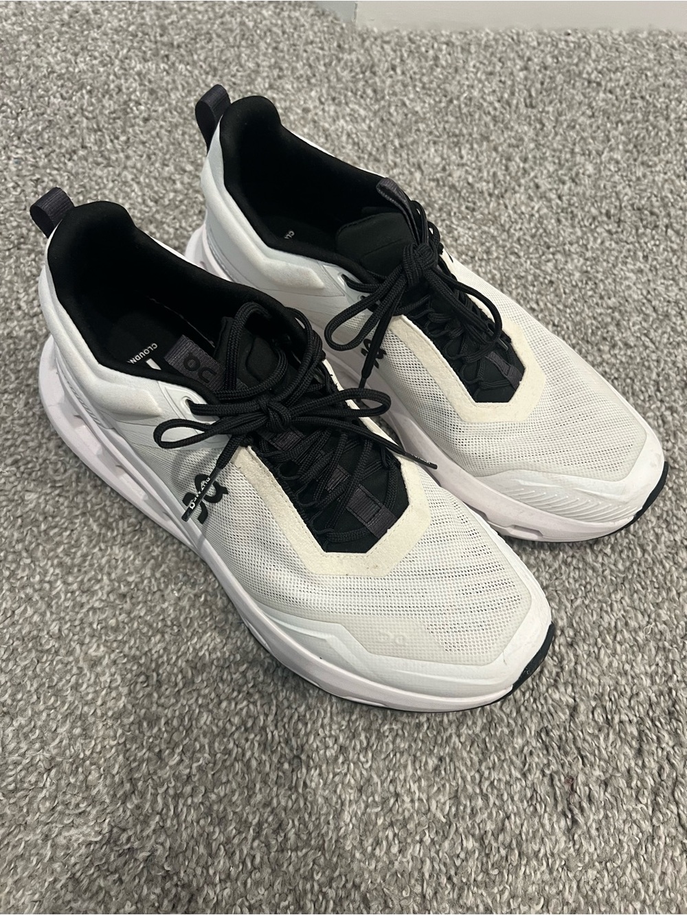 On Running Women’s Clounova X White and Black Athletic Running Shoes